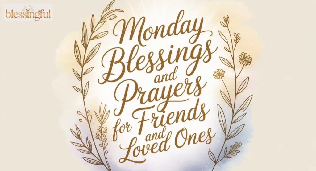 Monday Blessings and Prayers for Friends and Loved Ones