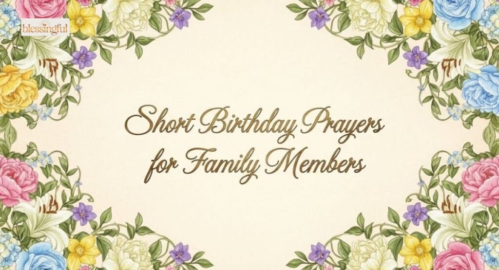 Short Birthday Prayers for Family Members