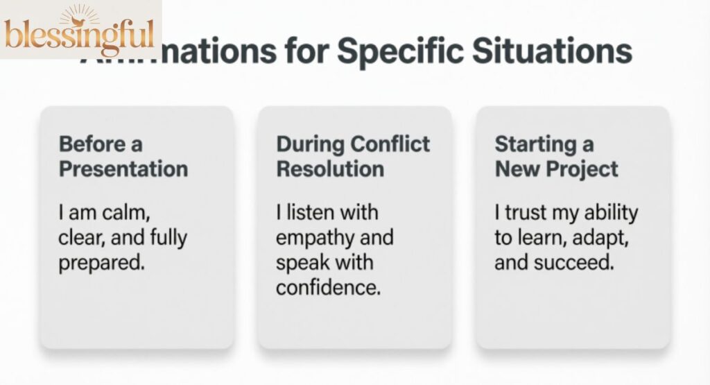 Affirmations for Specific Situations