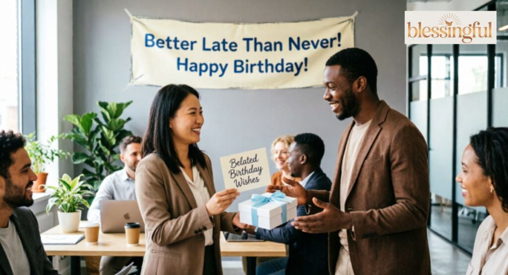 Belated Birthday Wishes for Coworkers