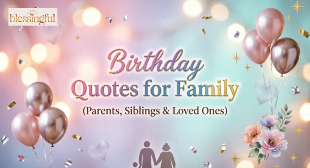 Birthday Quotes for Family (Parents, Siblings & Loved Ones)