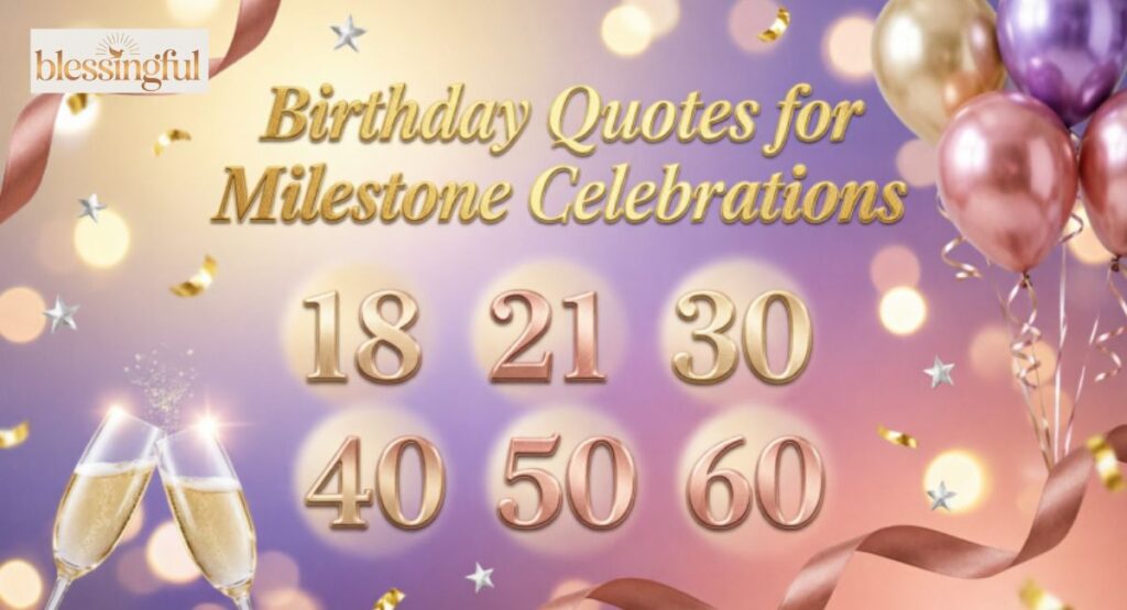 Birthday Quotes for Milestone Celebrations