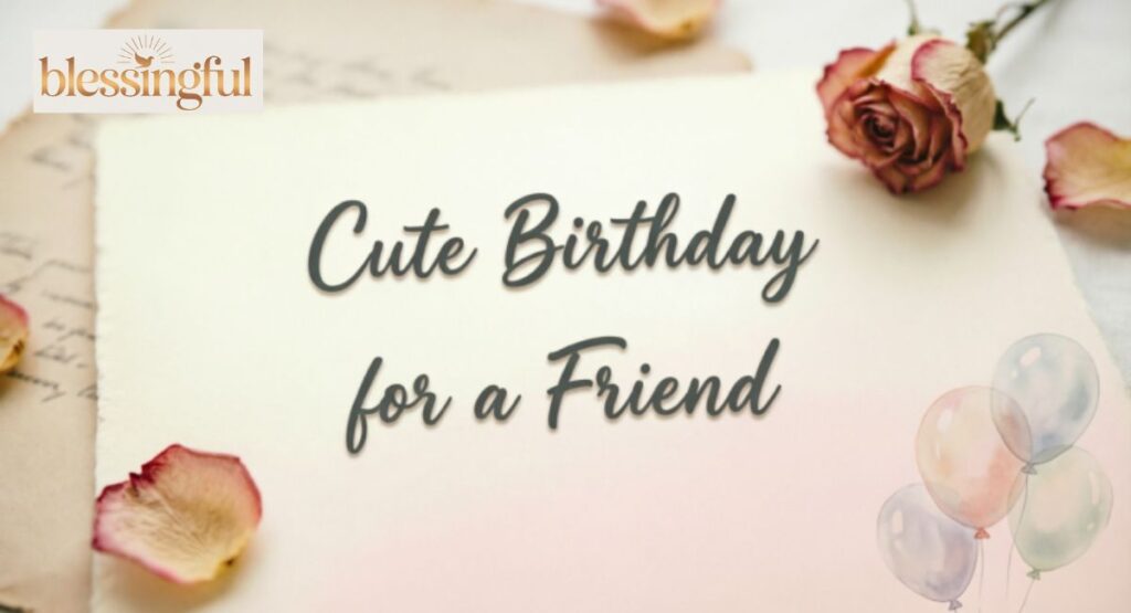 Cute Birthday Wishes for a Friend