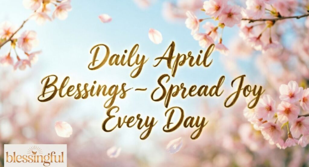 Daily April Blessings – Spread Joy Every Day