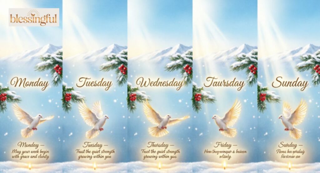 Daily January Blessings for Each Day of the Week