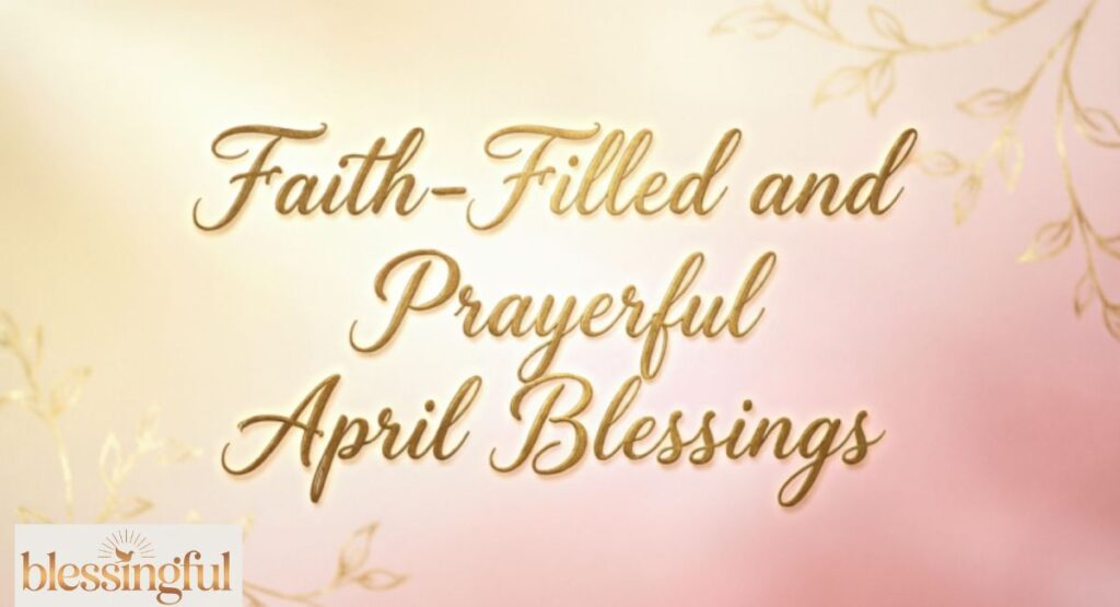 Faith-Filled and Prayerful April Blessings