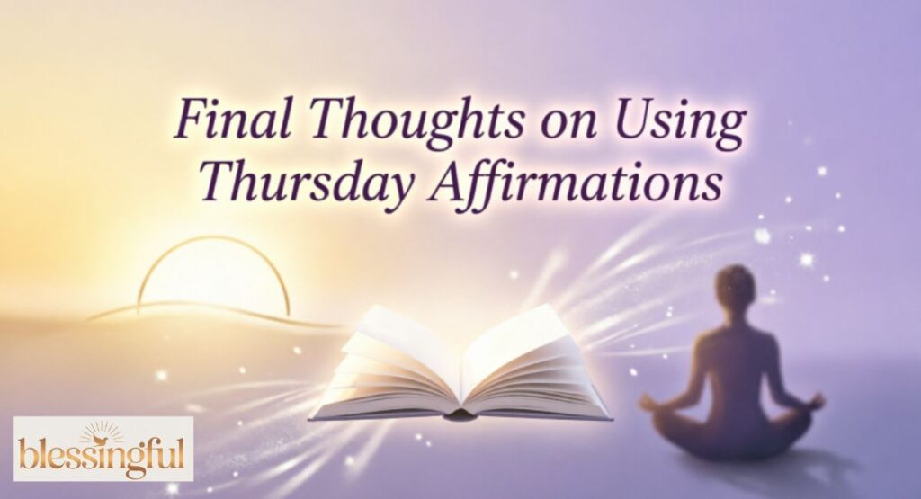 Final Thoughts on Using Thursday Affirmations