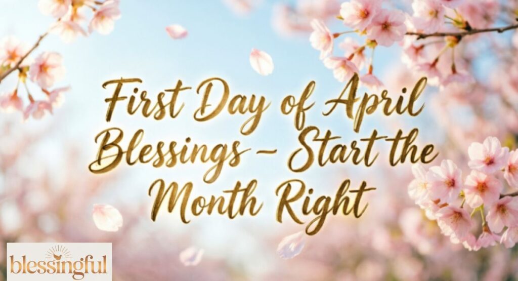 First Day of April Blessings – Start the Month Right