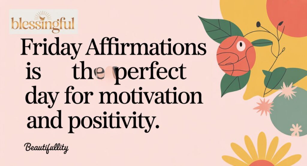 Friday Affirmations  Is the Perfect Day for Motivation and Positivity