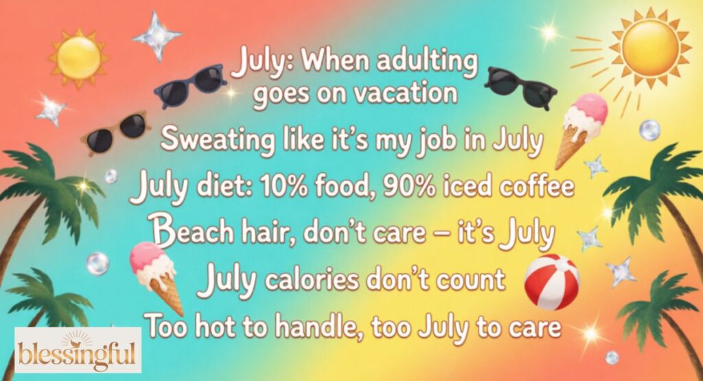 Funny July Quotes for Summer Vibes and Laughter