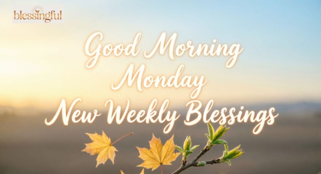 Good Morning Monday New Weekly Blessings