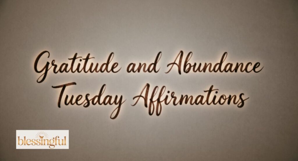 Gratitude and Abundance Tuesday Affirmations