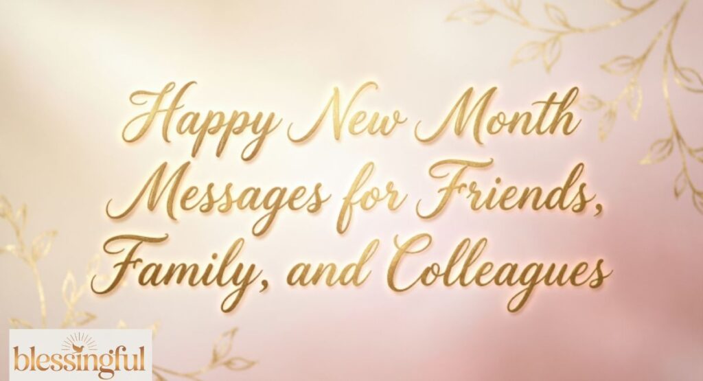 Happy New Month Messages for Friends, Family, and Colleagues