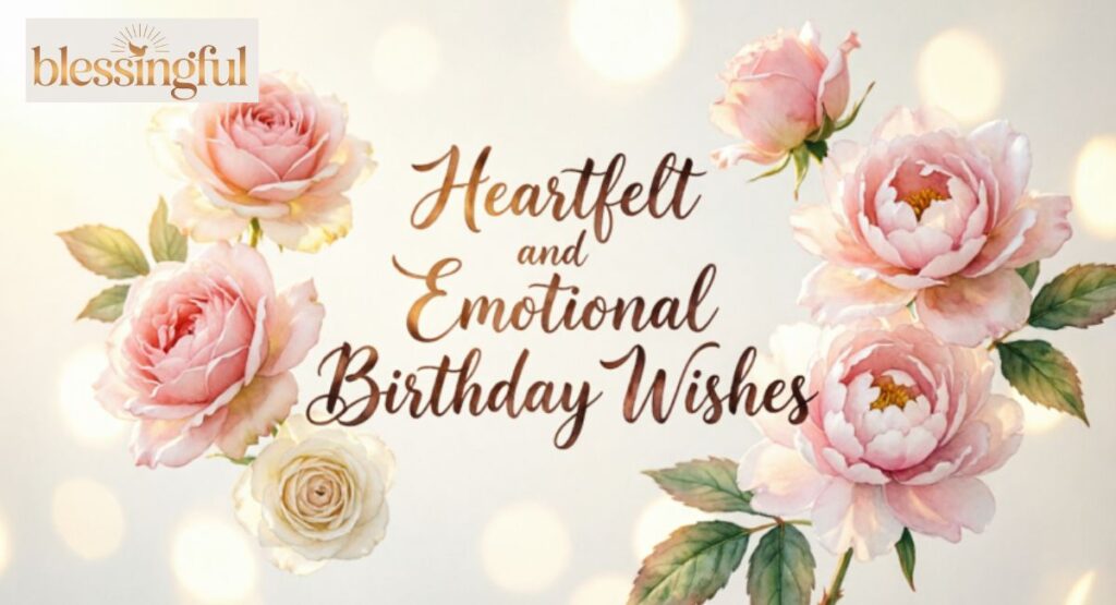 Heartfelt and Emotional Birthday Wishes