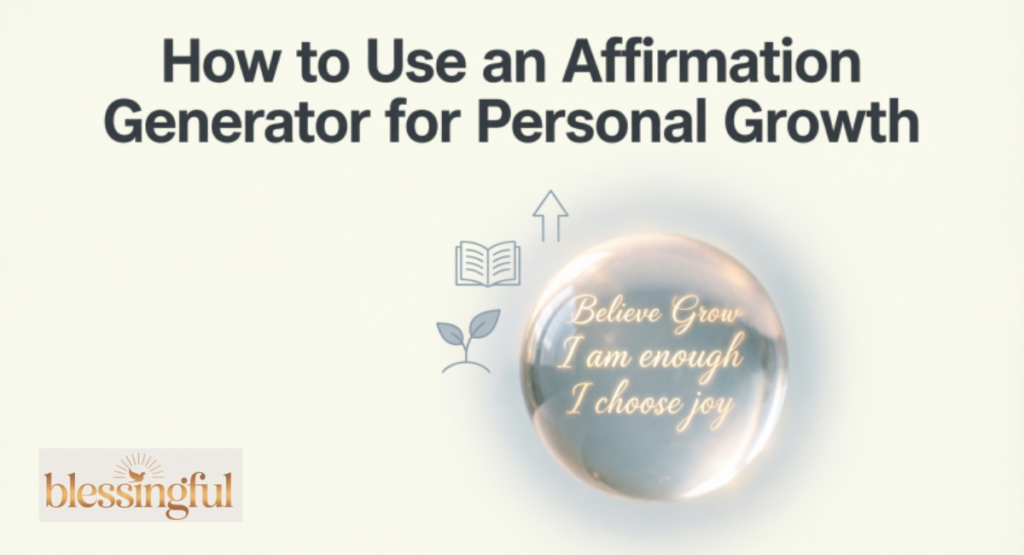 How to Use an Affirmation Generator for Personal Growth