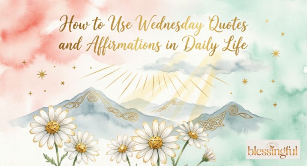 How to Use Wednesday Quotes and Affirmations in Daily Life
