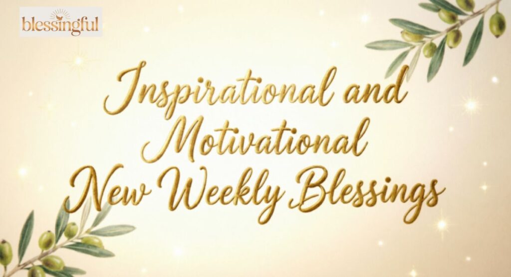 Inspirational and Motivational New Weekly Blessings