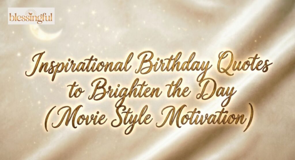 Inspirational Birthday Quotes to Brighten the Day (Movie Style Motivation)