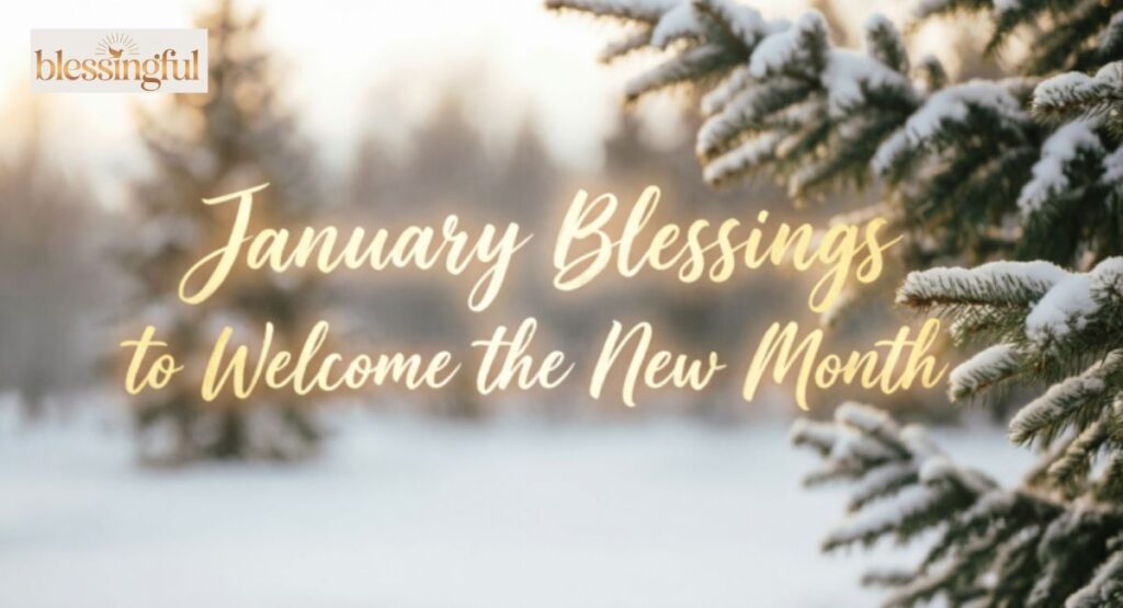 January Blessings to Welcome the New Month