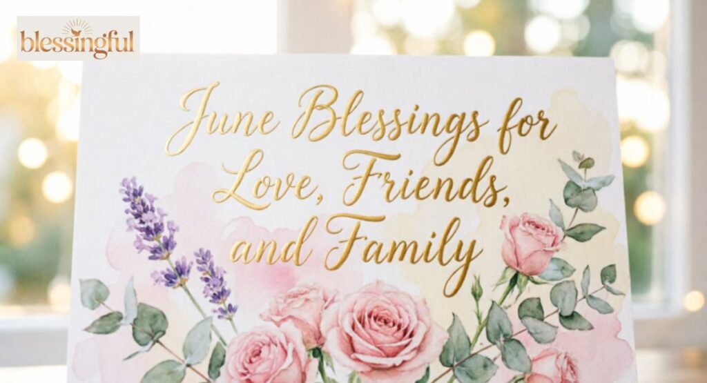 June Blessings for Love, Friends, and Family