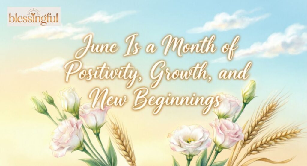 June Is a Month of Positivity, Growth, and New Beginnings