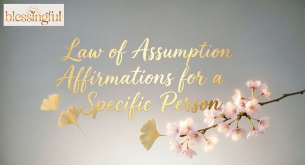 Law of Assumption Affirmations for a Specific Person