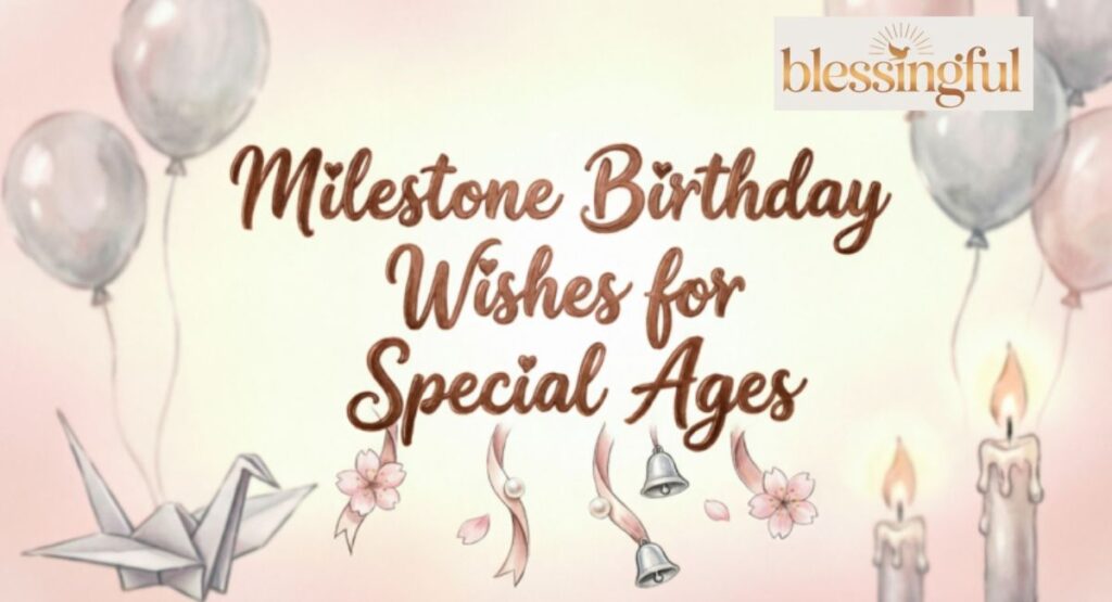 Milestone Birthday Wishes for Special Ages