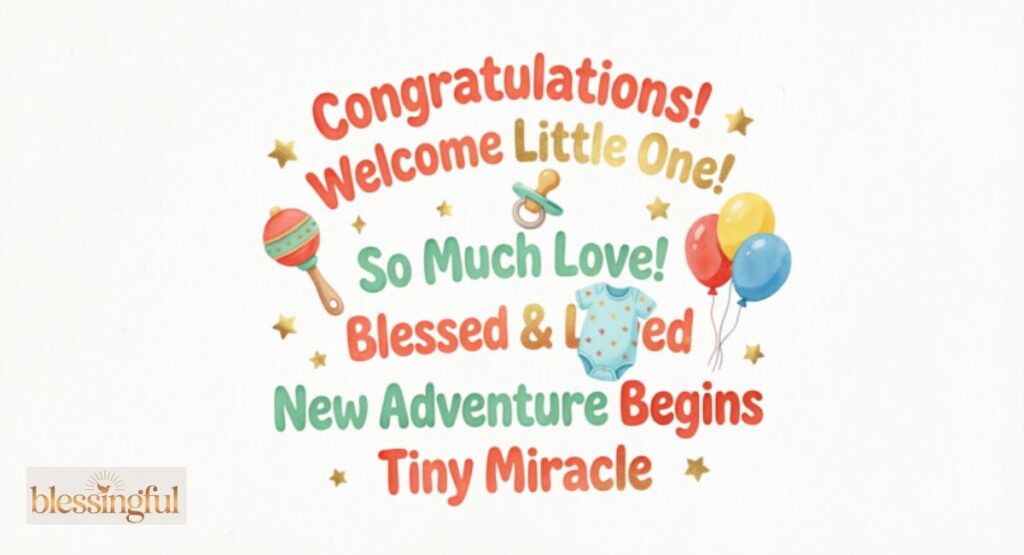 New Baby Blessing Messages for Social Media & Texts