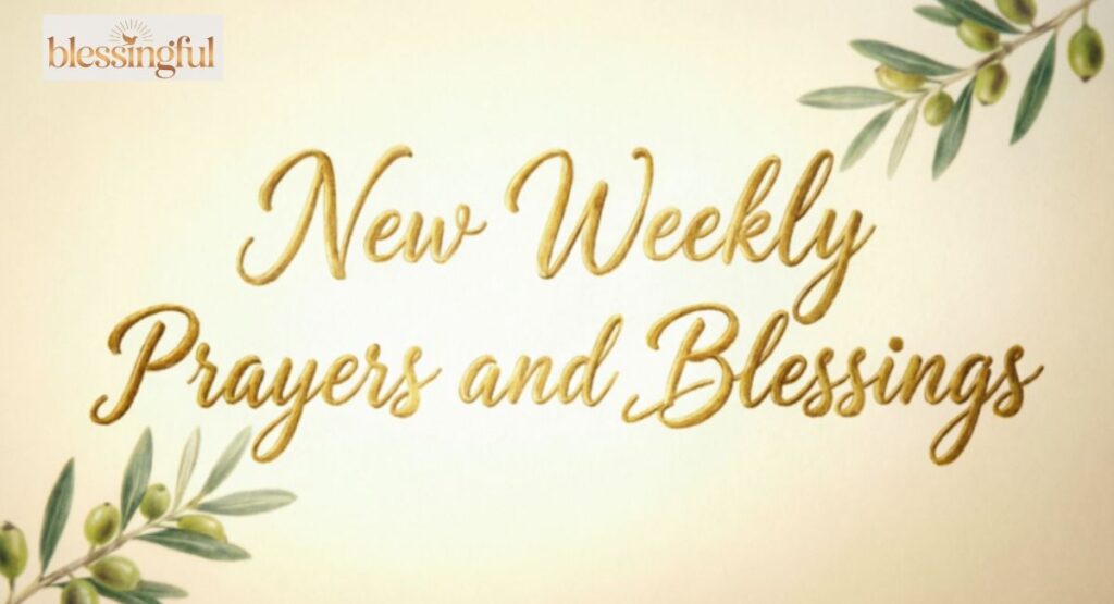 New Weekly Prayers and Blessings