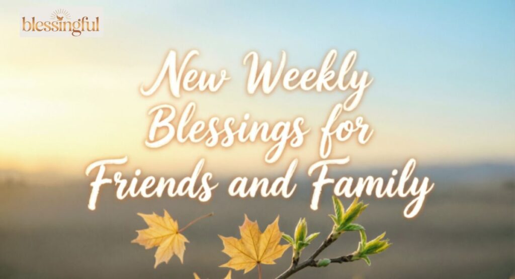 New Weekly Blessings for Friends and Family