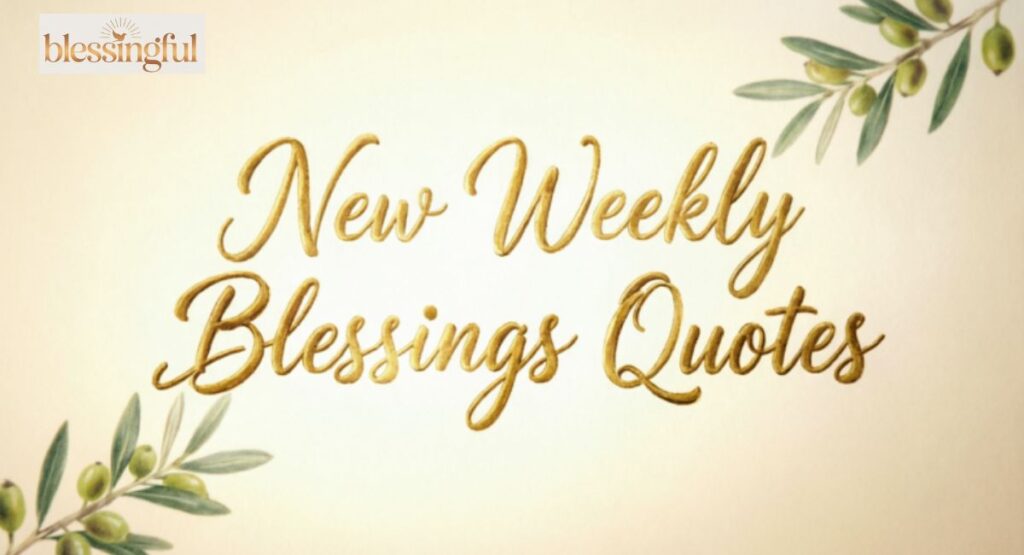 New Weekly Blessings Quotes