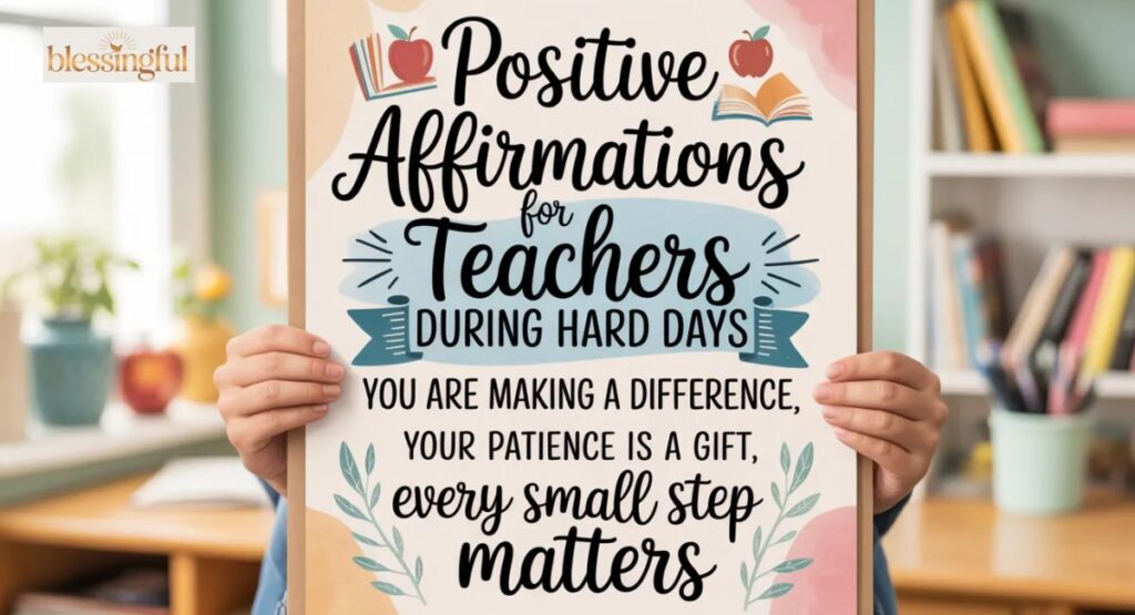 Positive Affirmations for Teachers During Hard Days