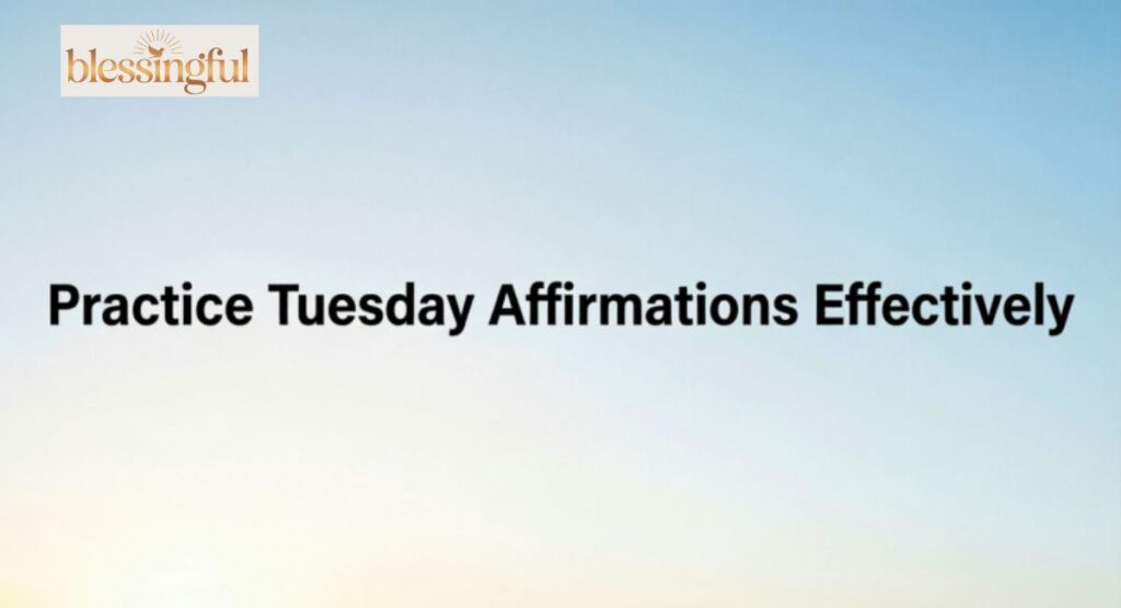Practice Tuesday Affirmations Effectively