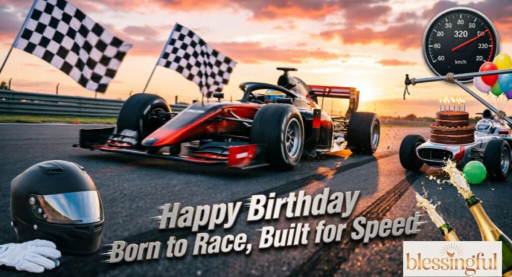 Race Car & Speed Lover Birthday Wishes 