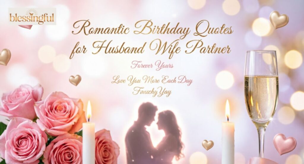 Romantic Birthday Quotes for Husband, Wife or Partner