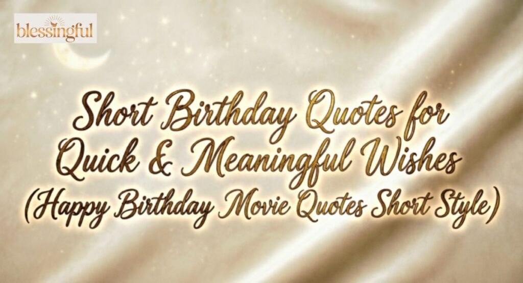 Short Birthday Quotes for Quick & Meaningful Wishes (Happy Birthday Movie Quotes Short Style)