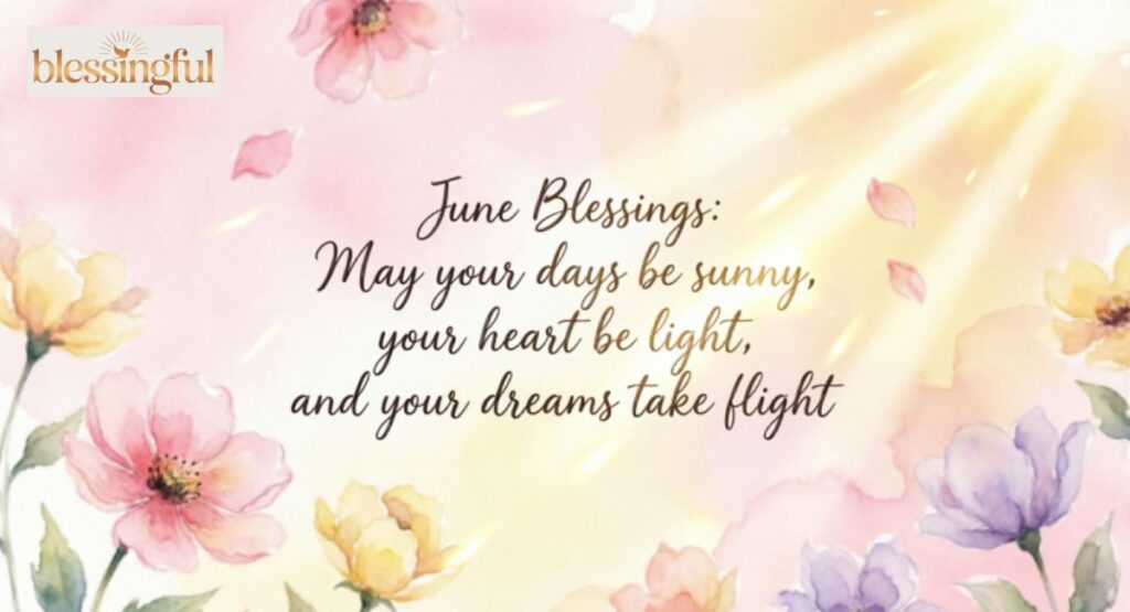 Short June Blessings for Quick Sharing (SMS & Social Media)
