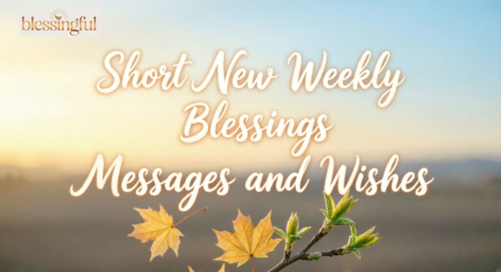 Short New Weekly Blessings Messages and Wishes