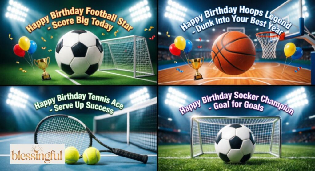Sport-Specific Birthday Wishes (Football, Basketball, Tennis & More)