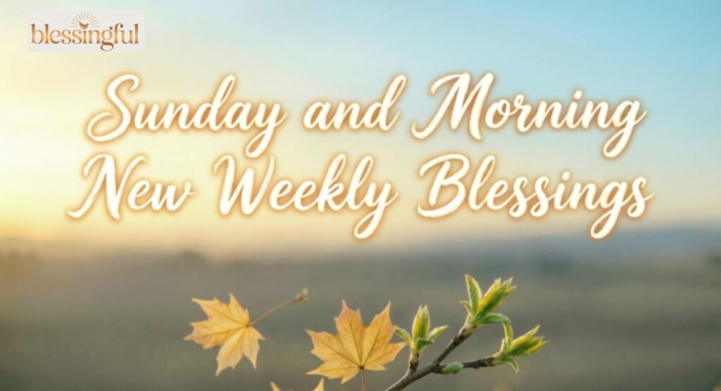 Sunday and Morning New Weekly Blessings