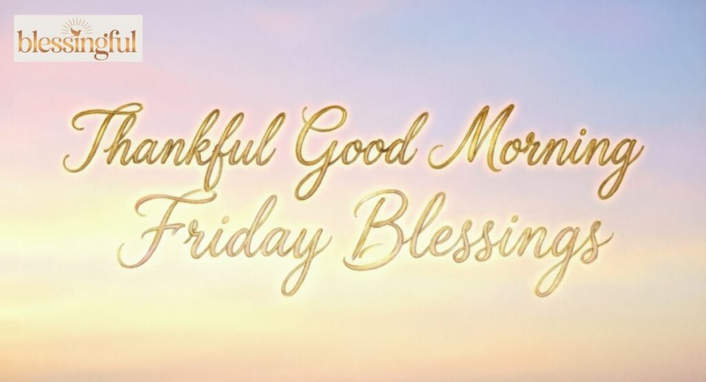 Thankful Good Morning Friday Blessings