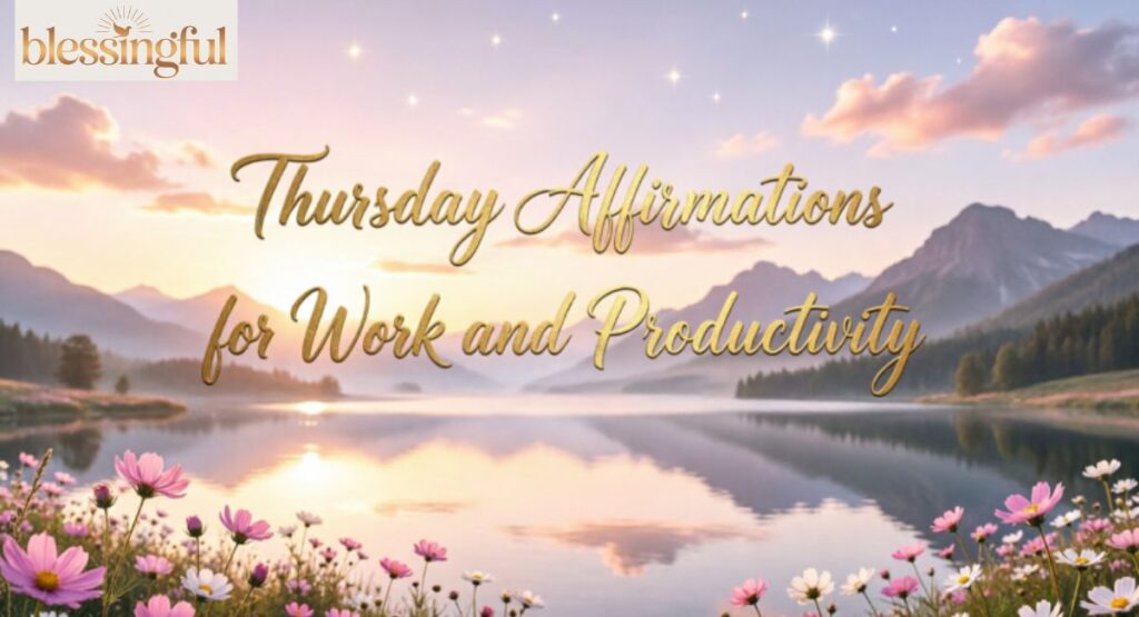 Thursday Affirmations for Work and Productivity