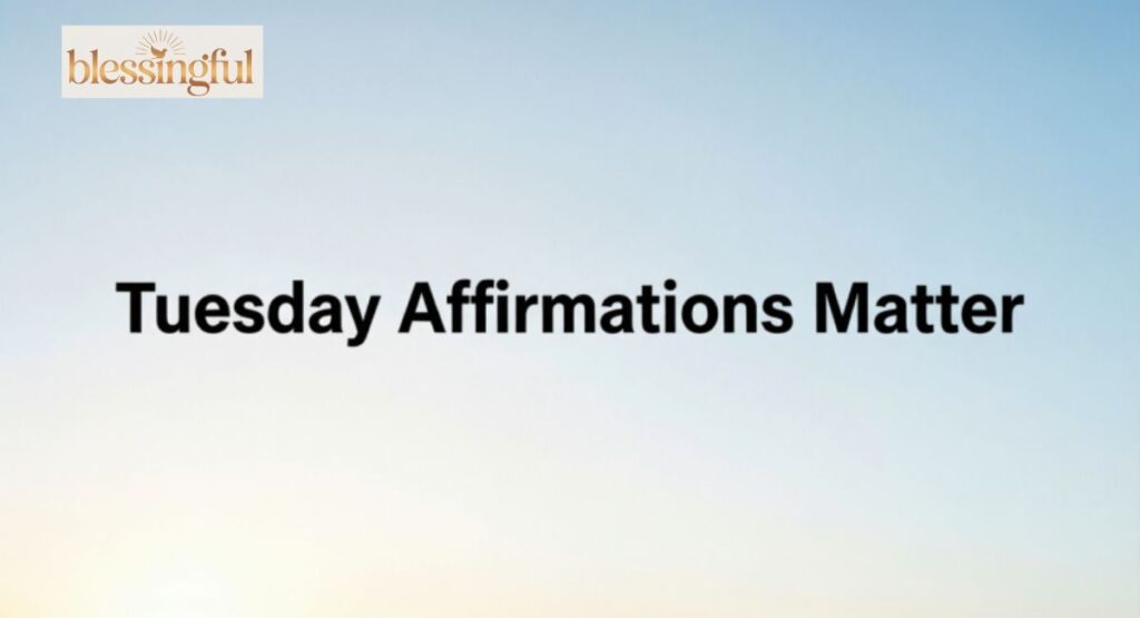 Tuesday Affirmations Matter