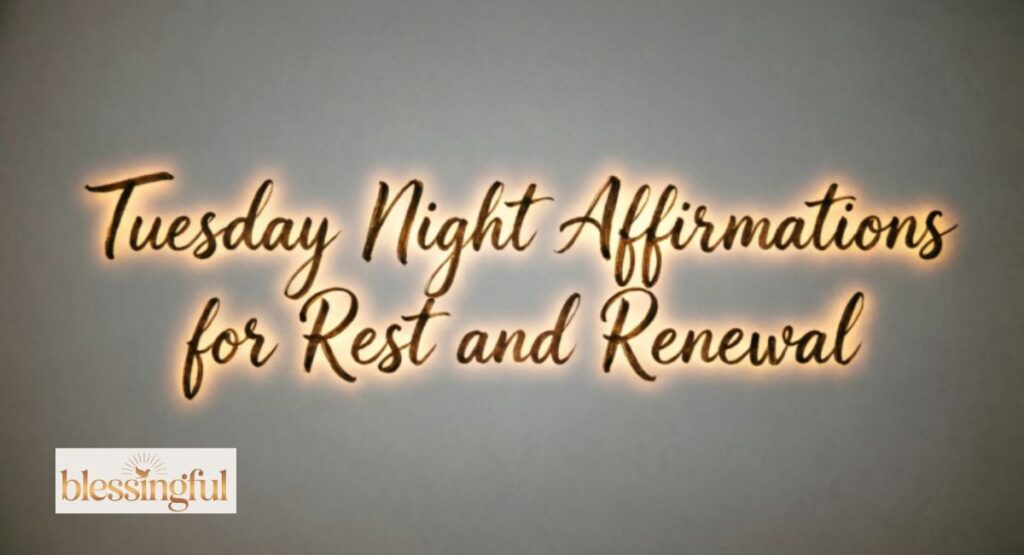 Tuesday Night Affirmations for Rest and Renewal
