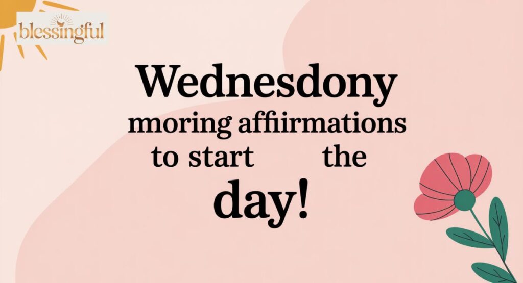 Wednesday Morning Affirmations to Start the Day Strong