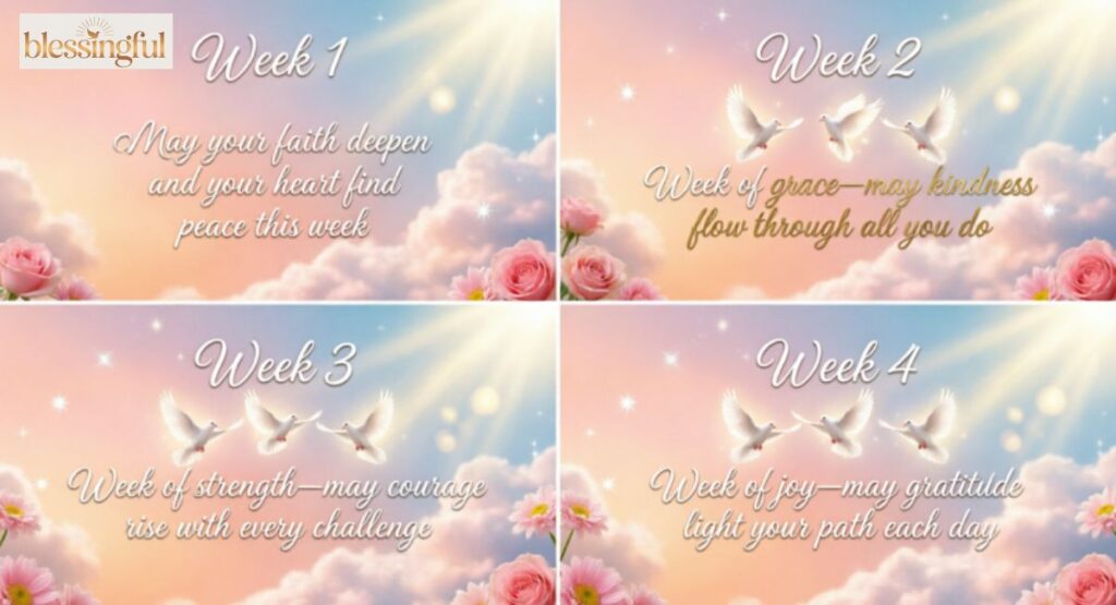 Weekly July Blessings (First to Fourth Week Wishes)