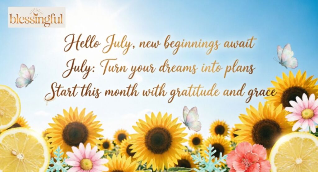 Welcome July Quotes and Sayings to Start the Month