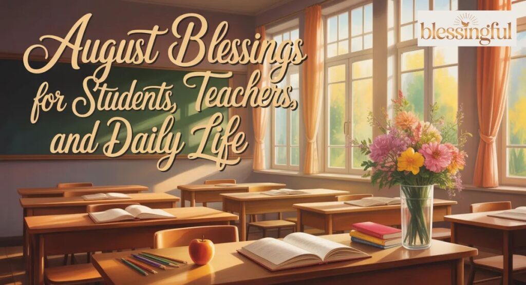 August Blessings for Students, Teachers, and Daily Life