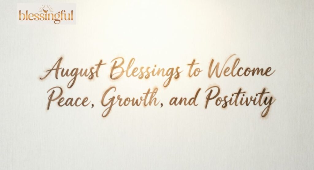 August Blessings to Welcome Peace, Growth, and Positivity