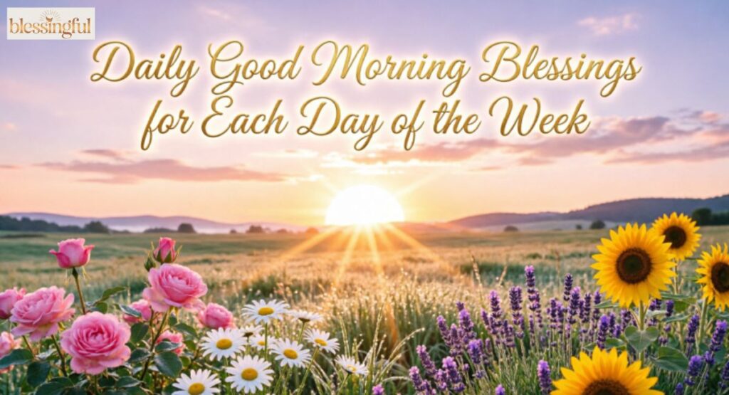 Daily Good Morning Blessings for Each Day of the Week